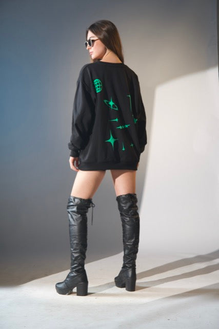 Alfaq Limited Edition Puff Printed Sweatshirt